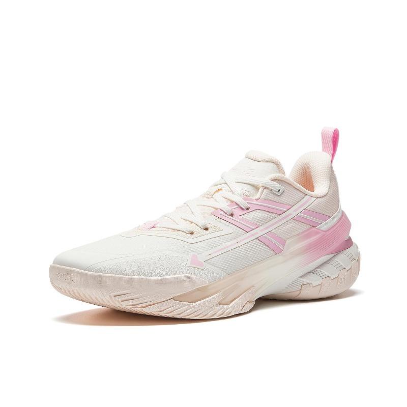Anta Kongyu 6 Cupid's Arrow Men Low Top Basketball Shoes White Pink 912611602-2