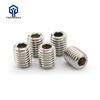 304 Stainless Steel DIN913 Hex Socket Headless Set Screw M6x28 Flat Head Grub Screw.