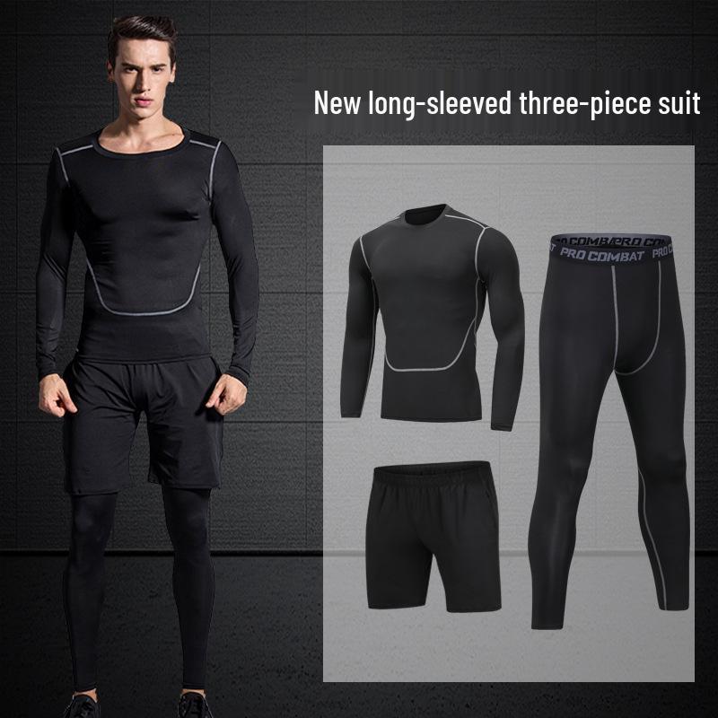 Men's Quick-Dry Sports Training Suit: Casual Fitness Running Set