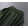 Women's Retro Hong Kong Style Satin Lapel Shirt - Spring/Autumn 2025, Professional Commute Chic, Long Sleeve Top