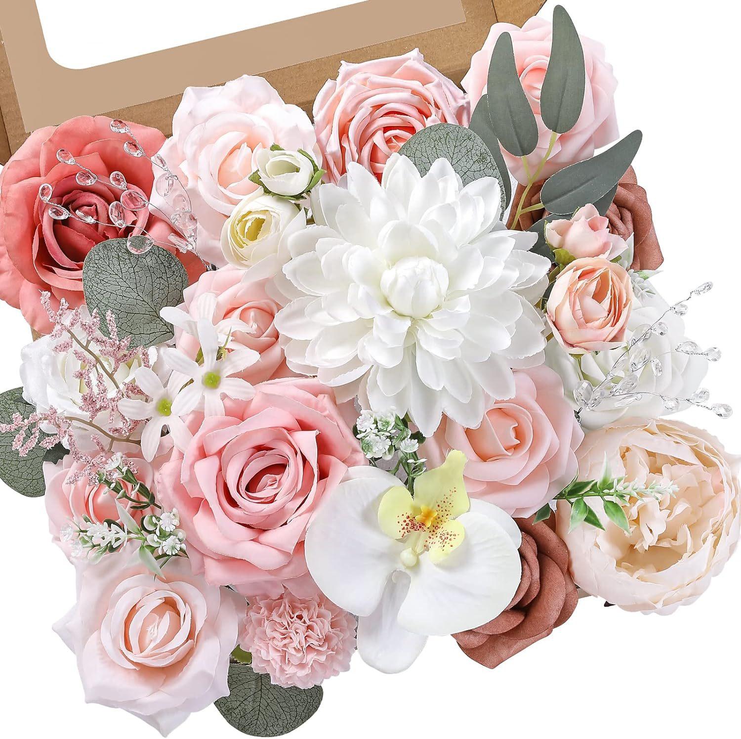 

25 шт. искусственные цветы, искусственные цветы розы со стеблем для свадебных букетов своими руками, центральные композиции, вечерние украшения для дома