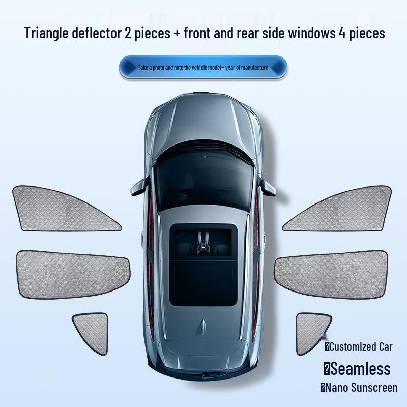 Sunshade for Chery Little Ant QQ Ice Cream Shuxiangjia Arrizo e Wujie PRO