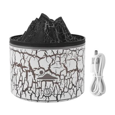 Volcano Diffuser 5V 180ml Relaxing Auto Off Warm Atmosphere Flame Humidifier for Home Bedroom