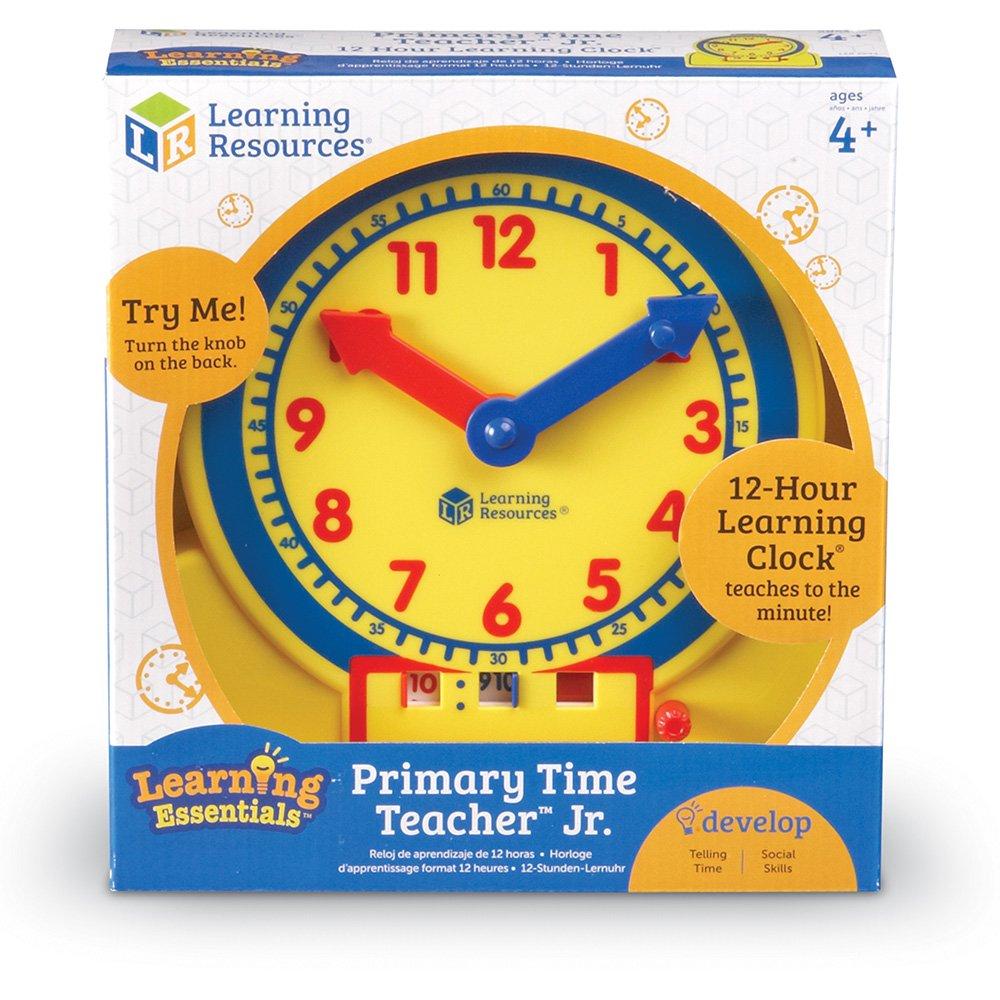 Learning Resources Primary Time Teacher(TM) Junior 12-Hour Learning Clock(R) Digital & Analog Student Clock LER 2994