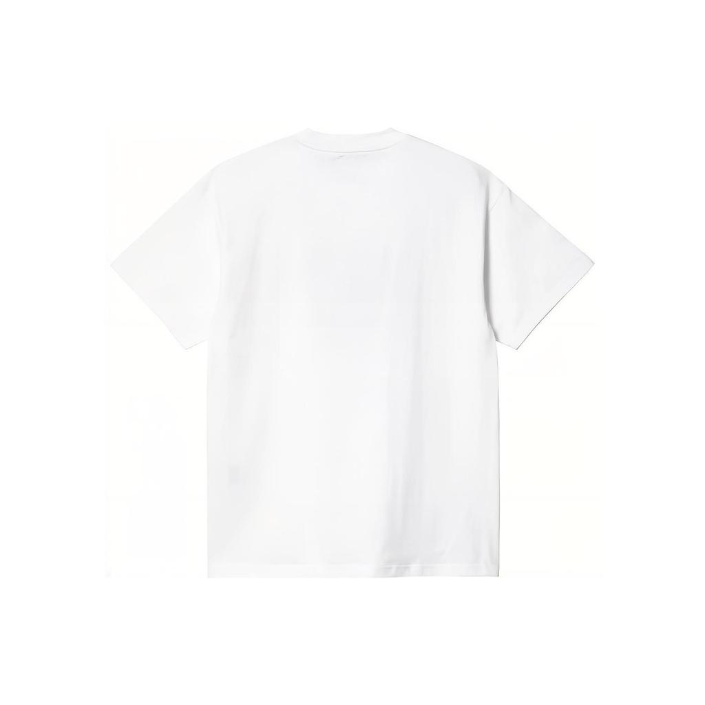 Carhartt WIP Graphic Print Crew Neck Casual Short Sleeve T-Shirt Men Tops White I031713-02-XX