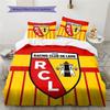 Racing Club De Lens RCL Football Club Pattern Duvet and Pillowcases,1 Duvet Cover with 2 Pillowcases, No Core,Son Gift,Daughter Gift