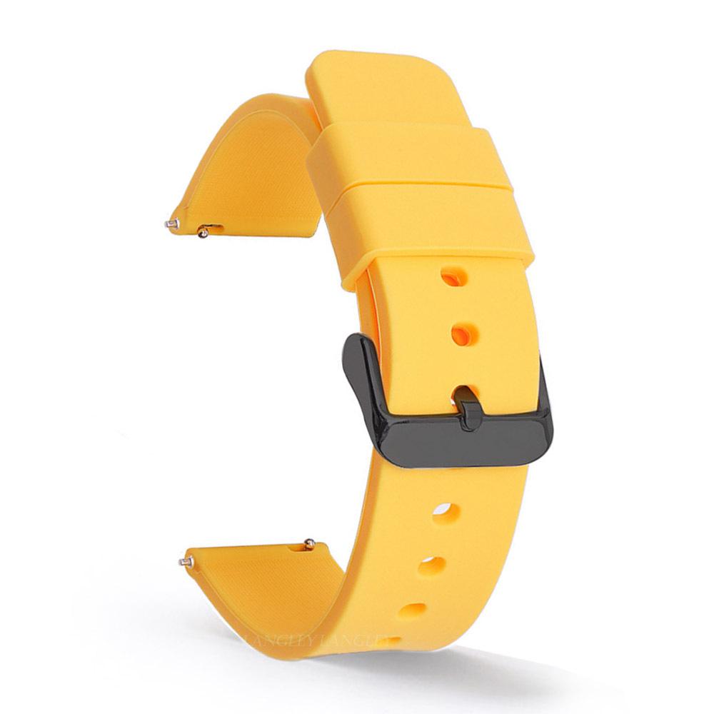Samsung Huawei Silicone Waterproof Smartwatch Strap with Quick Release (14-24mm)