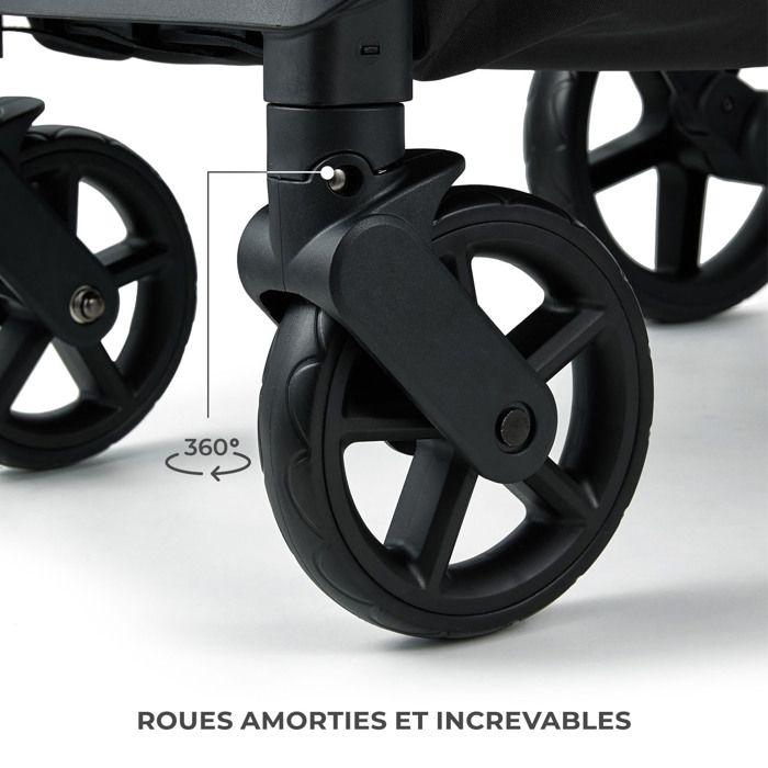 Poussette Légère Kinderkraft LOOM, Se Plie En Quelques Secondes, Poussette De Voyage, Position Allongée, Beige