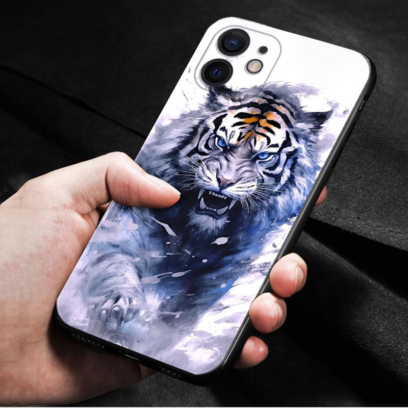 Forest King Tiger Animal Phone Case For iPhone Samsung Galaxy Redmi Xiaomi Oppo OnePlus Note S A 7 8 9 10 11 12 13 14 20 21 22 23 53 54 Pro Ultra