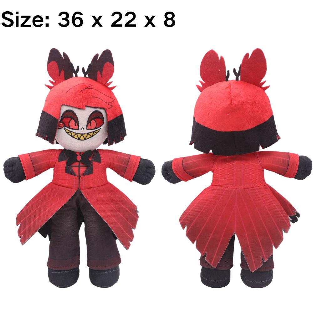 Cursed Cat Alastor Cosplay Plush Angel Dust Husk Lucifer Fat Nuggets Plushies Cartoon Hotel Fantasy Birthday Gifts Mascot Props