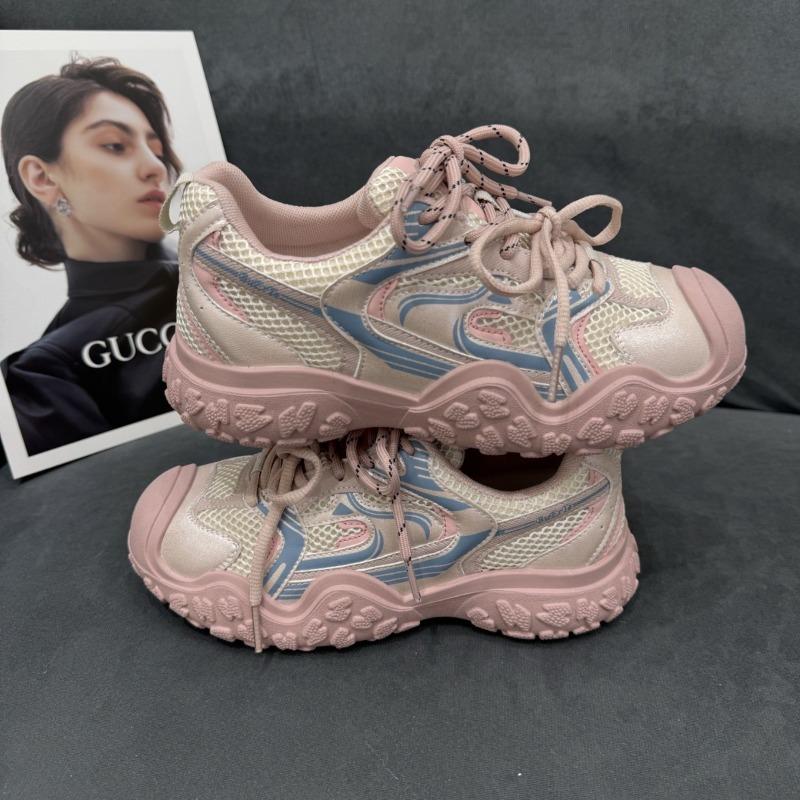 Platform ugly cute shoes dad shoes women's spring and summer new mesh breathable hiking shoes casual sports shoes tide