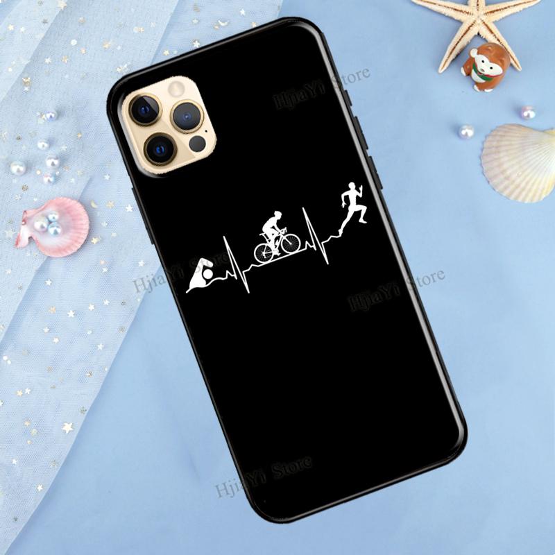 

Чехол для iPhone 13 Pro Max 12 Mini X XR XS Max SE 2020 8 7 Plus 11 Pro Max для плавания, велосипеда, бега, триатлона iPhone 13