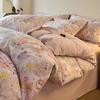 100% Cotton Flannel Duvet Cover Set Thick Winter Bedding Soft Breathable Bed Sheets Pillowcases