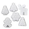 Epoxy Resin Christmas Ornaments: Snowflake, Snowman, Reindeer Mold Set for Plaster and Wax Candles