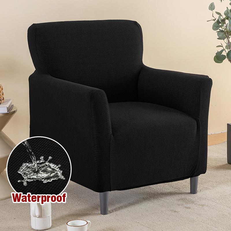 Waterproof Stretch Armchair Cover Sofa Cover for Living Room Thick Soft Chair Cover with Elastic Bottom Couch Cover for Pets Kid