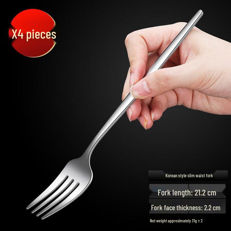 Qiwei 5-Piece Long Handle Stainless Steel Fork Set