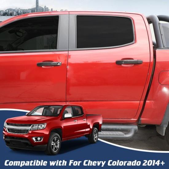 Carbon Fiber Door Handle Trim Cover Decor For Chevy ColoradoGMC Canyon 2015+