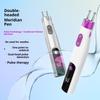 Multifunctional Electric Double-Head Massage Pen Intelligent Meridian Pen Type-C Fast Charging 10 Gears Adjustment For Neck Back