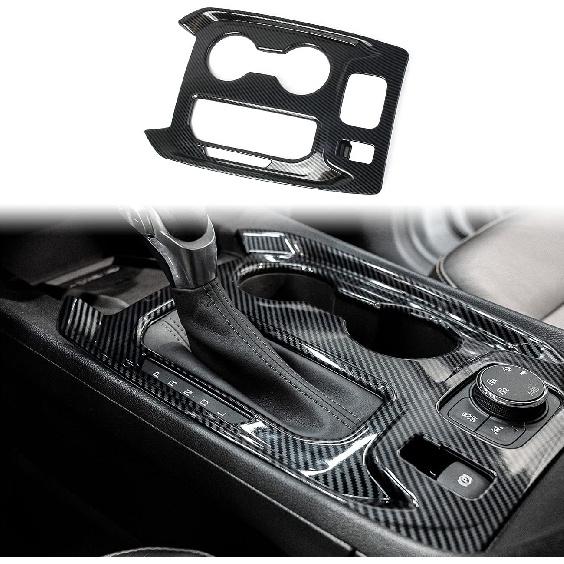 Korlot Carbon Fiber Central Control Gear Shift Panel Trim for 2018-2023 Chevrolet Traverse