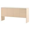 Sideboard Buffet with 4 Doors 4-Compartments Adjustable Shelves Large Capacity Minimalist Living Room Entrance Area Kitchen Wood Floor Storage Cabinet