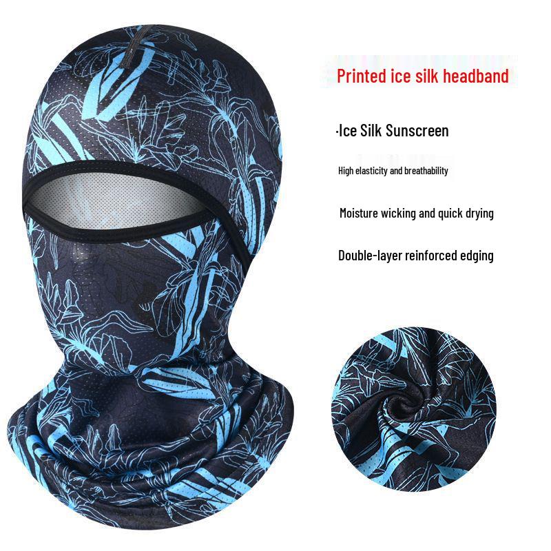 Unisex Summer Cycling & Motorcycle Full Face Windproof Headgear