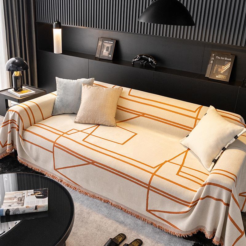 Chenille Sofa Cover Cloth, Universal for All Seasons, Simple Modern Sofa Towel, Anti-cat Scratch Sofa Cover Cloth, Sofa Cover Blanket