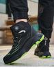 Lightweight Rotating Button Safety Shoes - Anti-Smash, Anti-Puncture; Ideal for Construction & Labor Work