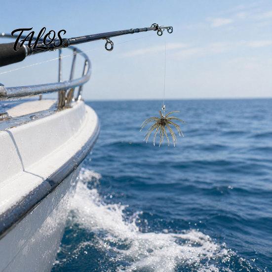 Bionic Fishing Lure 2Pcs Sea Urchin Lure, 11cm/10g Floating Topwater Artificial Professional Gear Bait, Fuzzy Soft for Freshwater Saltwater
