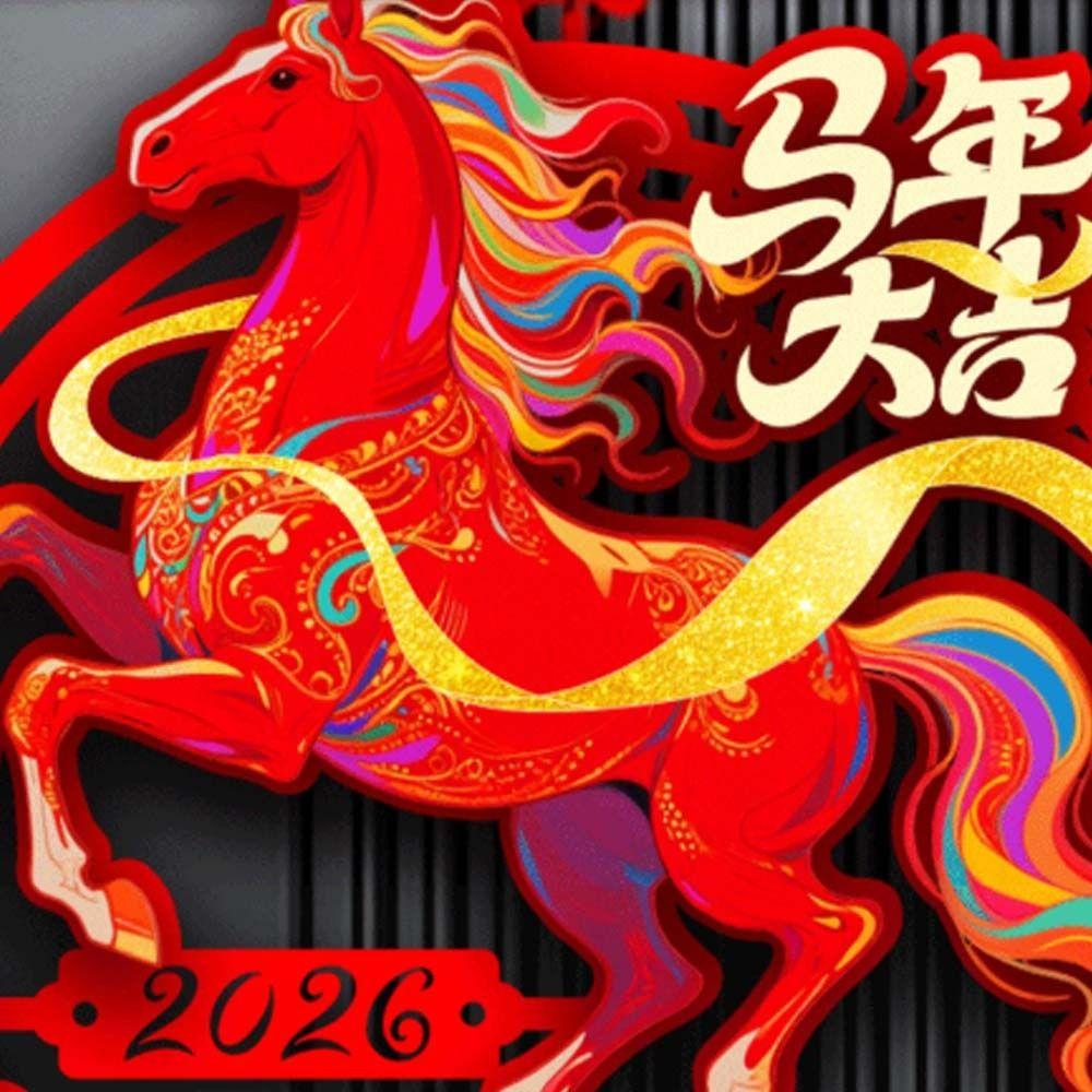 Decorative Stickers Chinese New Year Couplets Flocking Cloth Fortune Couplets  Lunar New Year Gift