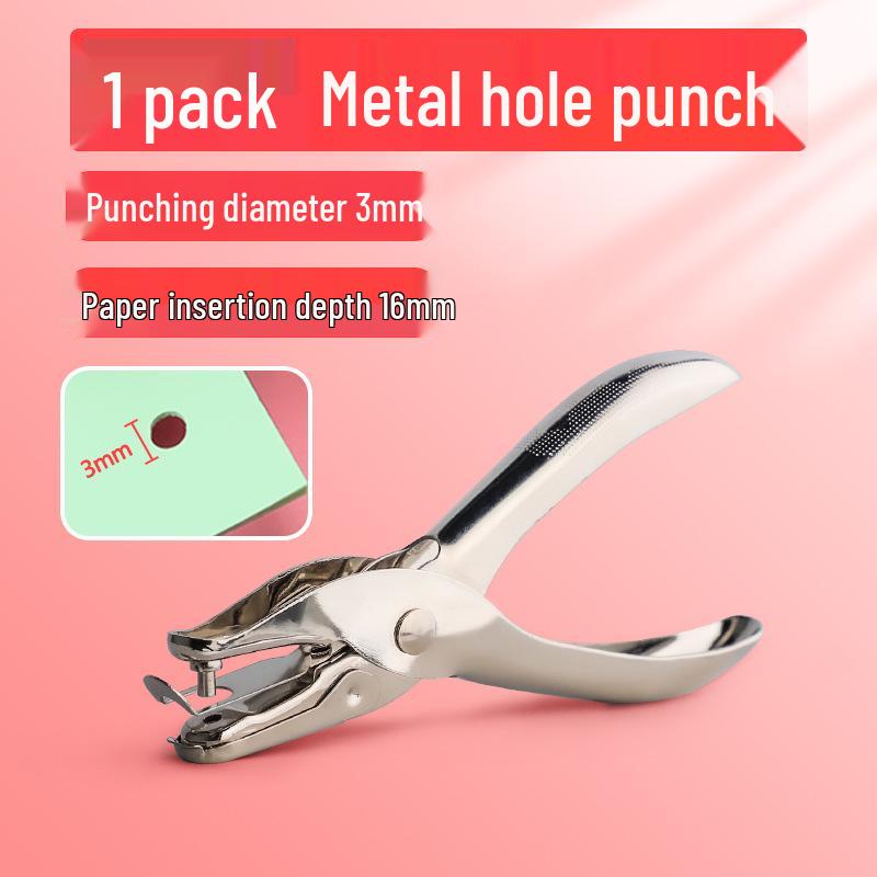 Rubber Grip Handheld Round Hole Punch Pliers