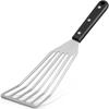 Metal Frying Spatula for Cast Iron Skillet, Fish Egg Grill Spatula Slotted Turner with Sloped Head - Kitchen Cooking Utensils