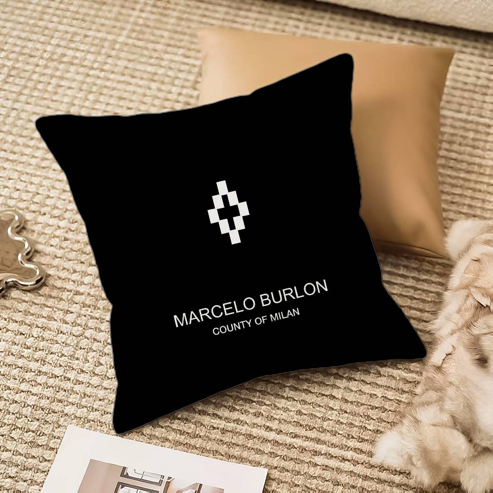 M-Marcelo B-Burlon Pillow Case Anti-dustmite Invisible Zipper Sofa Bed