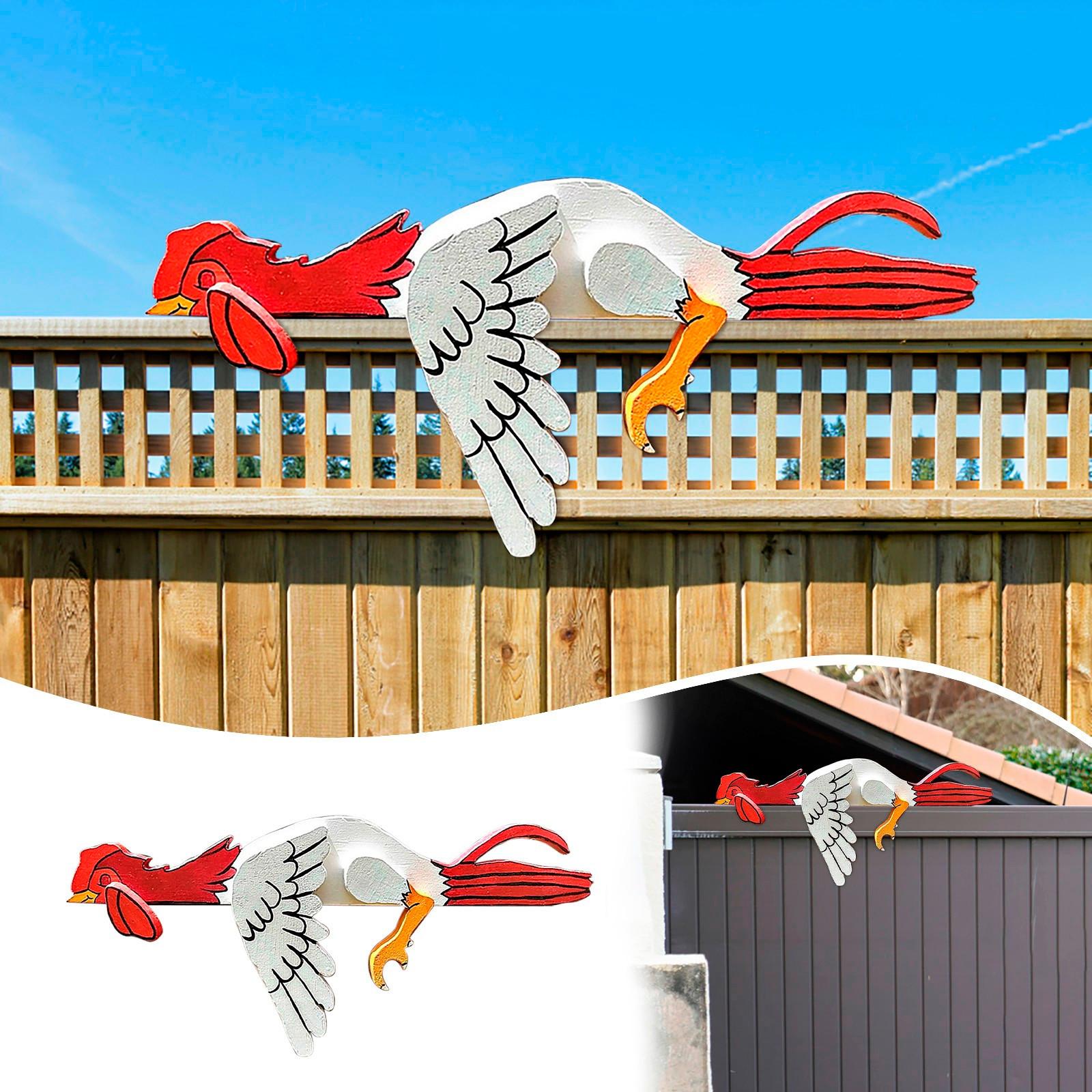 

Забавные куриные украшения в стиле двора, украшения для забора, дверная рама, ремесленные украшения