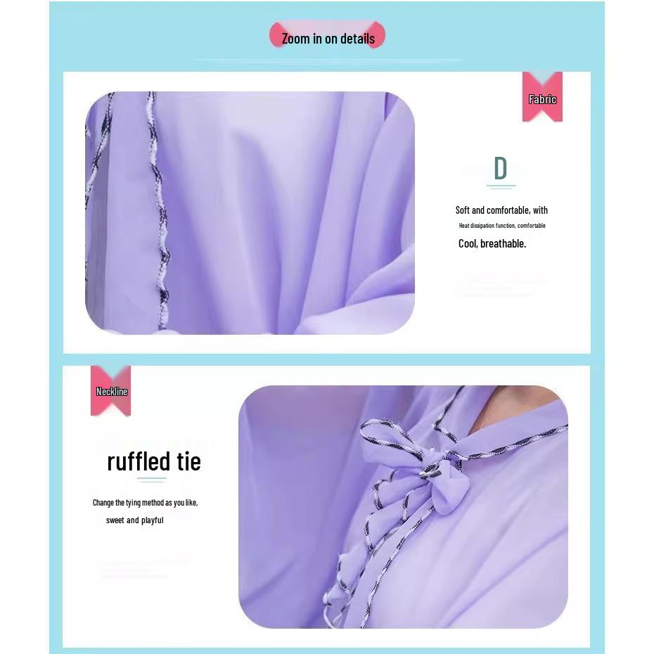 Lightweight Chiffon UV Protection Shawl for Summer Outdoor Activities