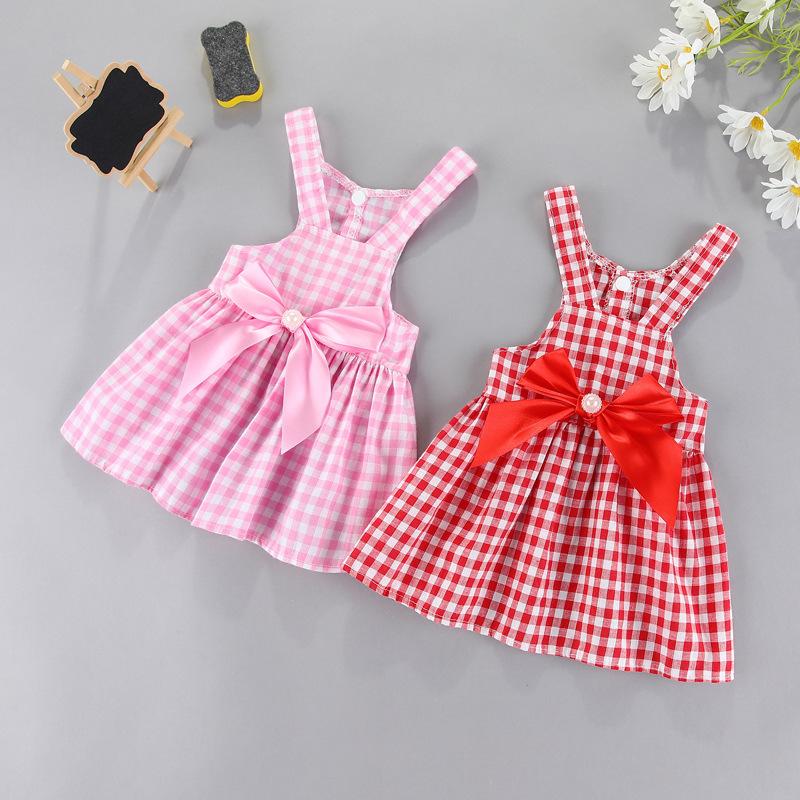 

Spring, Summer and Autumn New Dog Skirt Bow Dress Wedding Dress Pet Cat Clothes Teddy Small Medium Dog XXL