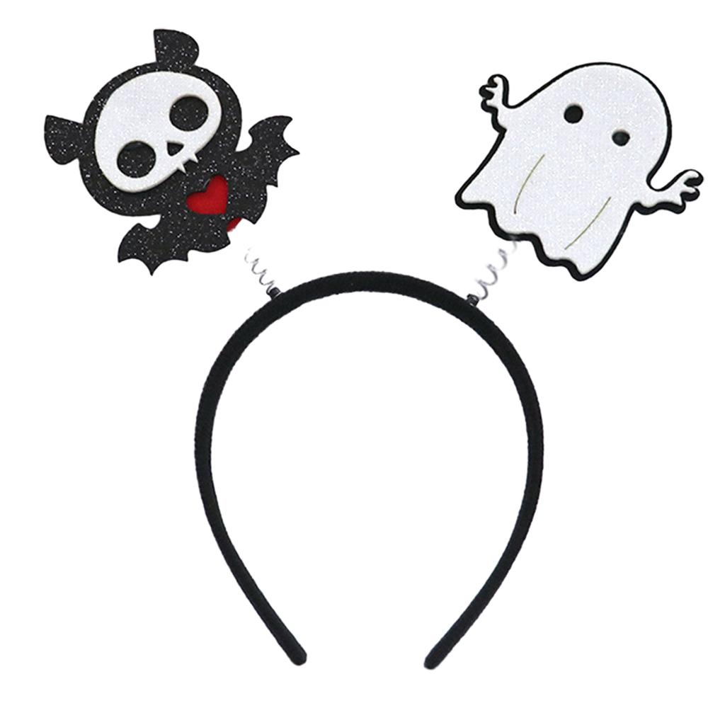 Headband Dark Series Pumpkin/Bat Hairband Kids Cute Headhoop RaveParty Props Hair Decoration Unisex Headgear