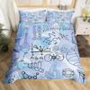 Math Equations Duvet Cover Set Hourglass Purple Galaxy Comforter Cover Physics Formula Dorm Bedding Sets Science Geometry Axis