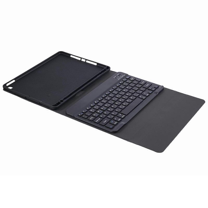 For iPad 10.2 (2021) (2020) (2019) PU Leather Tablet Stand Case with Bluetooth Keyboard , English Uk