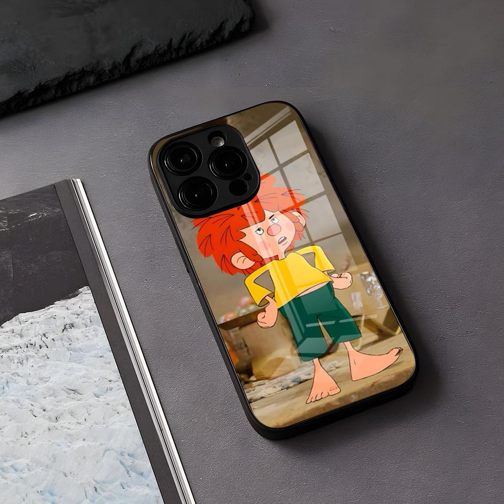 

M-Meister E-Eder Und Sein P-Pumuckl Phone Case For IPhone 17 Air 16 E Pro Max 15 14 13 Mini 12 Pro 11 Max Plus Black Glass Cover iPhone 12 Mini