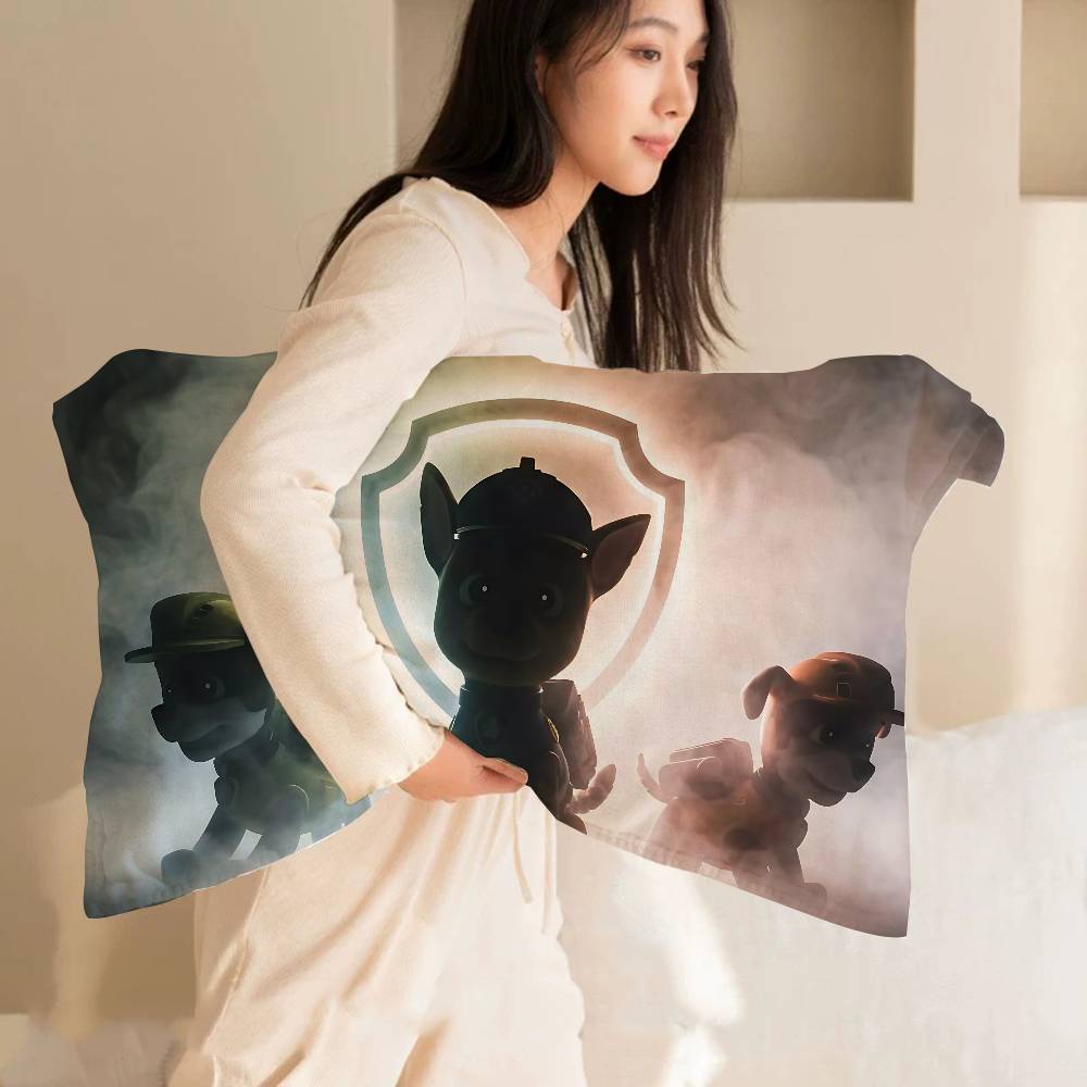 Popular Children Animation P-Paw Quick-Dry Polyester Pillow Towel Pillowcase Sweat-Absorbent & Breathable For Daily Use