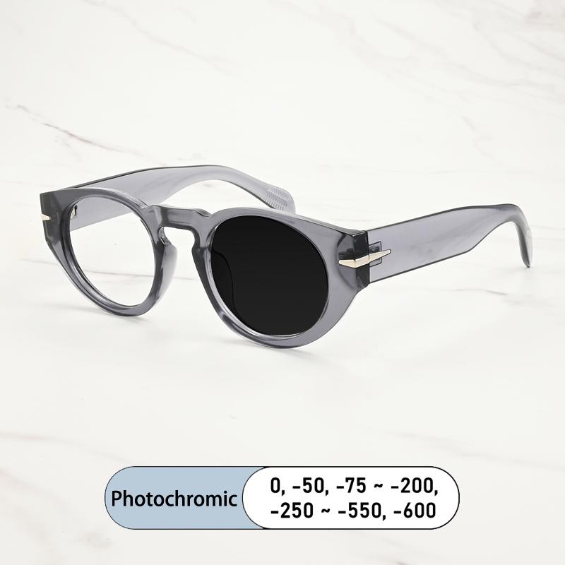 Classic Brand Design Retro Round Men Myopia Glasses Prescription Nearsight Anti Blue Light Women Short Light Optical Eyewear