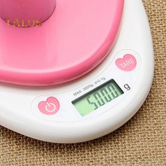 Mini Scale Minimalistic Stylish Large Screen Display Practical Rice Grains Digital Kitchen Heart-shaped Scale for Laboratory