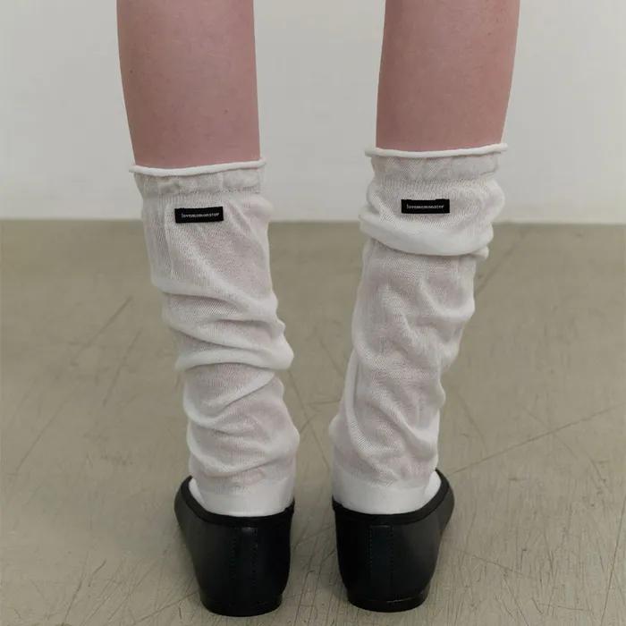 Sheeer Gauze Long Socks (L241MSC010)