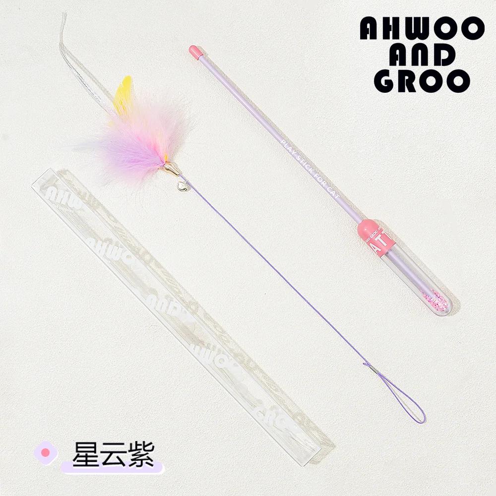 

Звездное небо кошачья дразнилка палочка интерактивные игрушки для котят забавная перьевая красочная трехсекционная палочка-дразнилка принадлежности для домашних кошек фиолетовый