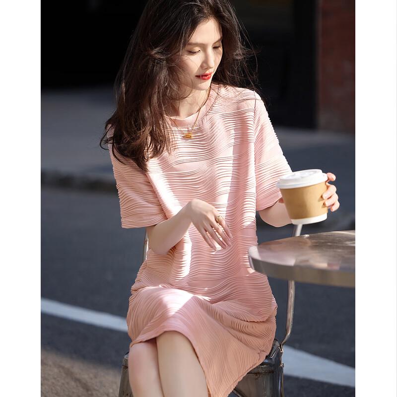 Платье миди А-силуэта из элегантного трикотажа S