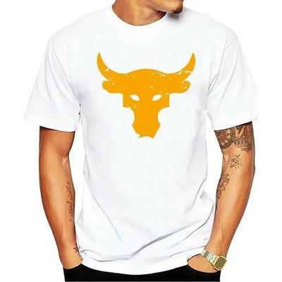 T-shirt da uomo Brahma Bull The Rock Project Palestra T-shirt Cotone Casual Moda Top Maglietta Streetwear Oversize Abbigliamento Uomo