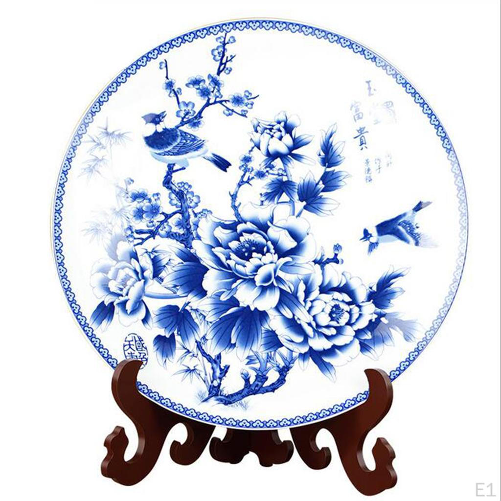 Elegant Wooden Plate Display Stand for Photos and Artwork