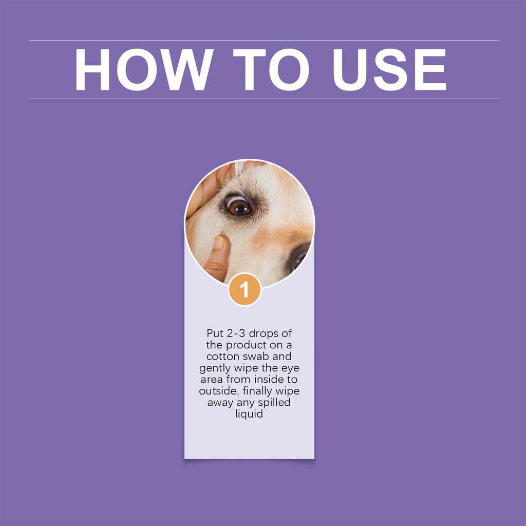 Pet Eye Wash To Remove Tear Marks, Eye Cleaning Care, Gentle Moisturizing And Dirt Removal 30ml