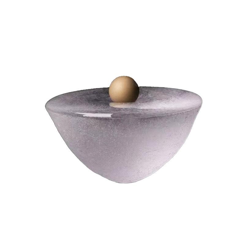 Handmade Glass Incense Holder Zen Tea Accessory