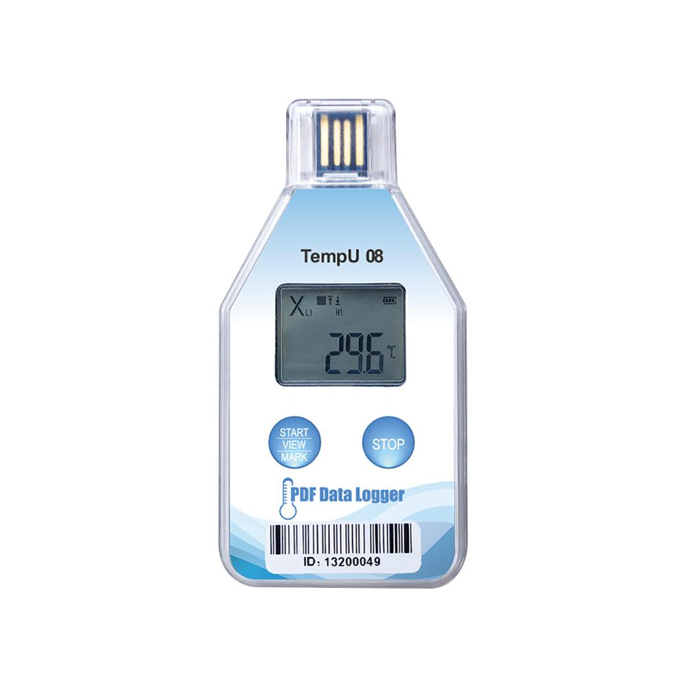 High Precision USB Temperature Humidity Data Logger Single Use Thermometer Recorder Report PDF for Lab Refrigerated Cold Chain